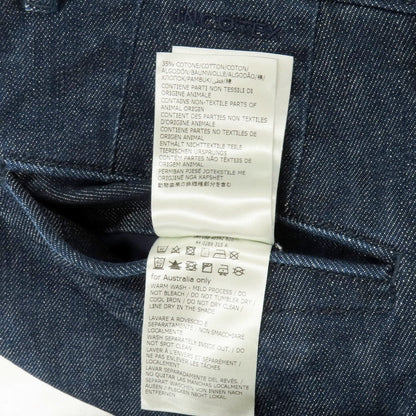 【中古】インコテックス スラックス INCOTEX SLACKS ストレッチ コットン デニムスラックスパンツ ネイビー【サイズ28】【 状態ランクB 】【 メンズ 】