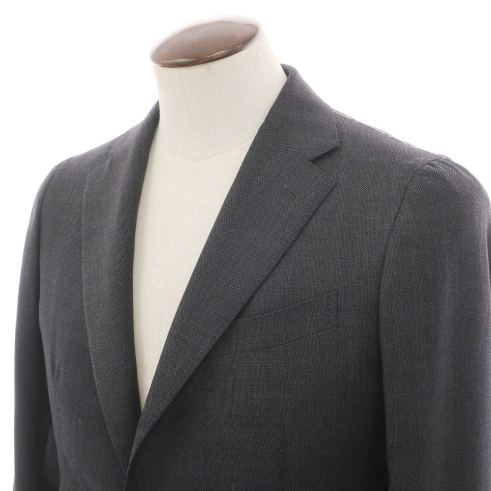 【新品】シパーリオ バイ スティレラティーノ SIPARIO by STILE LATINO ウール バーズアイ 3つボタンスーツ ダークグレー【サイズ50 Drop8R】【 状態ランクN 】【 メンズ 】