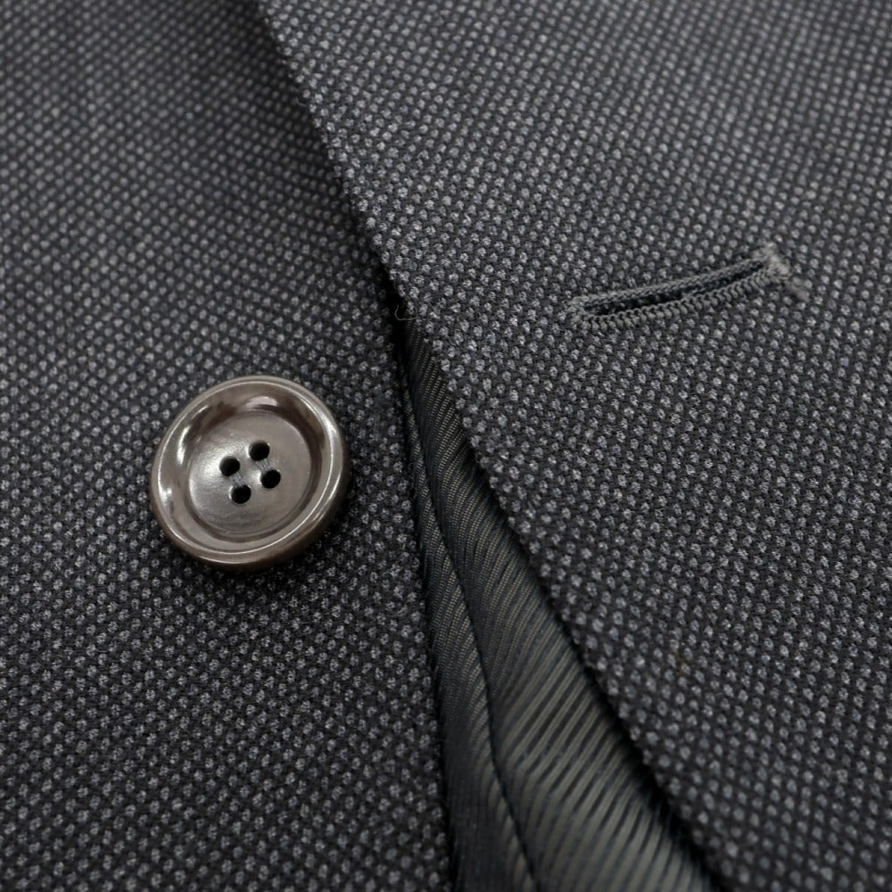 【新品】シパーリオ バイ スティレラティーノ SIPARIO by STILE LATINO ウール バーズアイ 3つボタンスーツ ダークグレー【サイズ50 Drop8R】【 状態ランクN 】【 メンズ 】