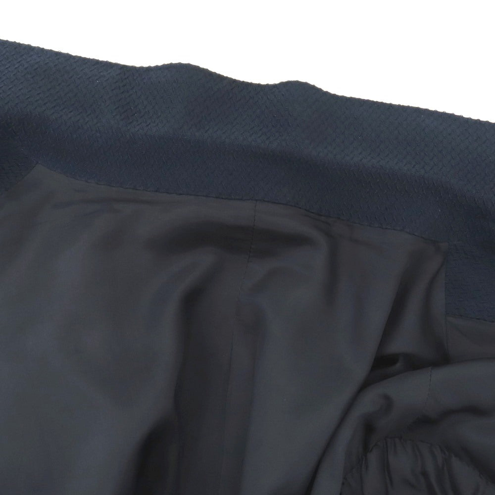 【中古】ルイジ ボレッリ Luigi Borrelli コットンウールポリウレタン 3B テーラードジャケット ネイビー【サイズ56】【 状態ランクD 】【 メンズ 】