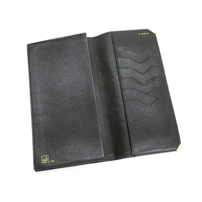 【中古】ヴァレクストラ バレクストラ Valextra エレファントレザー 長財布 グレー系【 状態ランクD 】【 メンズ 】