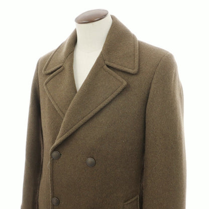 【中古】パルト PALTO ダブルブレストコート オリーブグリーン【サイズ50】【 状態ランクB 】【 メンズ 】