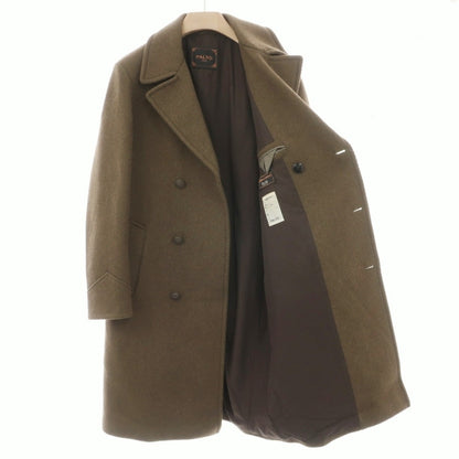 【中古】パルト PALTO ダブルブレストコート オリーブグリーン【サイズ50】【 状態ランクB 】【 メンズ 】