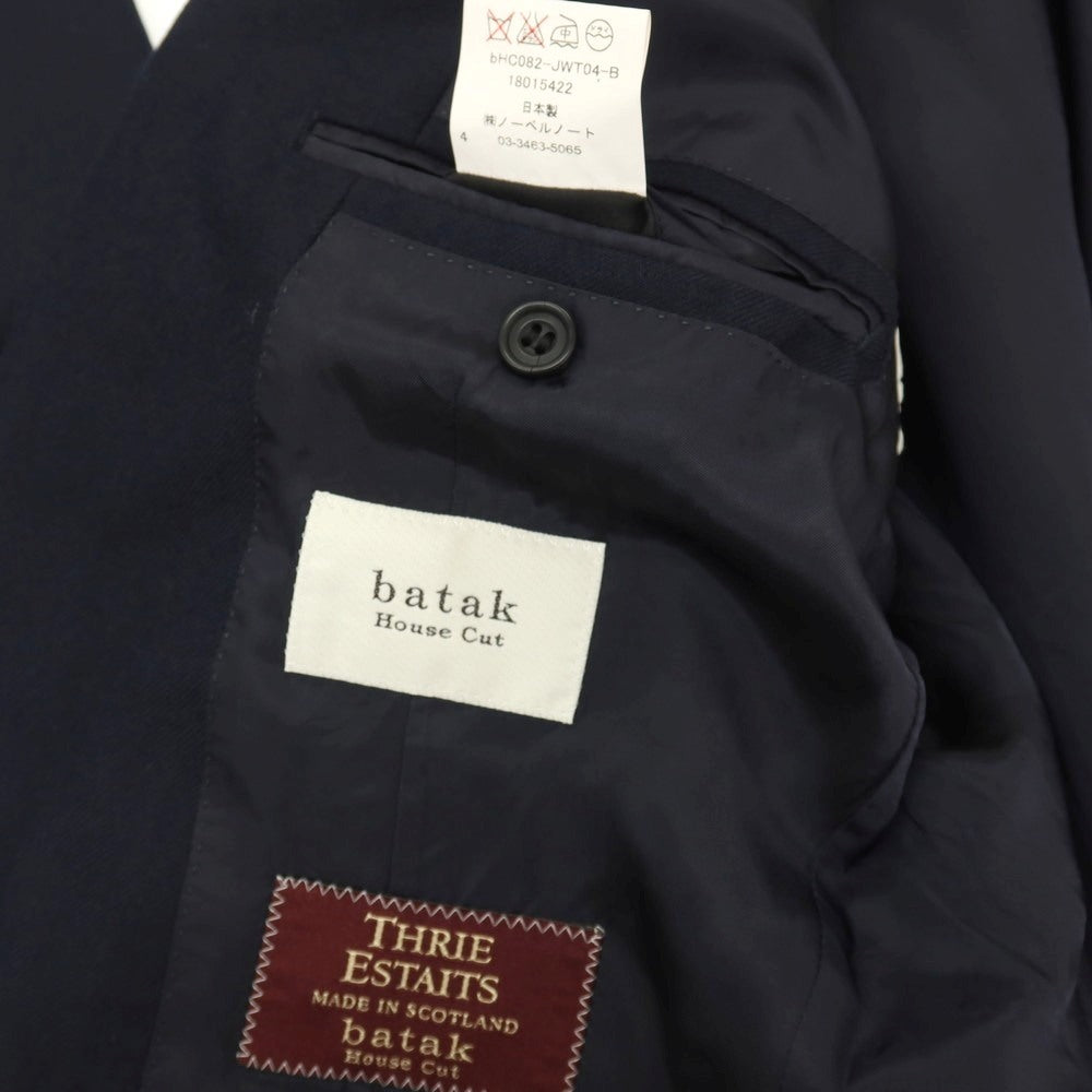 【中古】バタクハウスカット batak house cut ウール 1つボタンスーツ ネイビー【サイズ38】【 状態ランクC 】【 メンズ 】