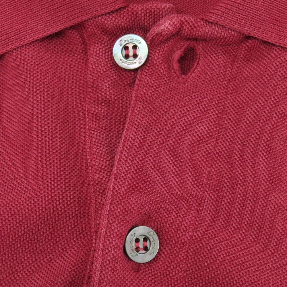 【中古】ドルモア DRUMOHR コットン 鹿の子 半袖ポロシャツ ボルドー【サイズM】【 状態ランクB 】【 メンズ 】