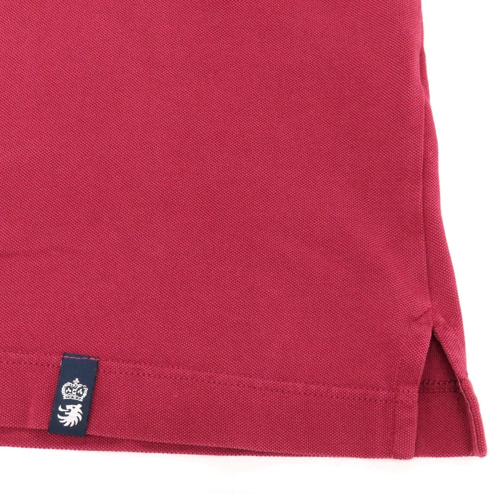 【中古】ドルモア DRUMOHR コットン 鹿の子 半袖ポロシャツ ボルドー【サイズM】【 状態ランクB 】【 メンズ 】