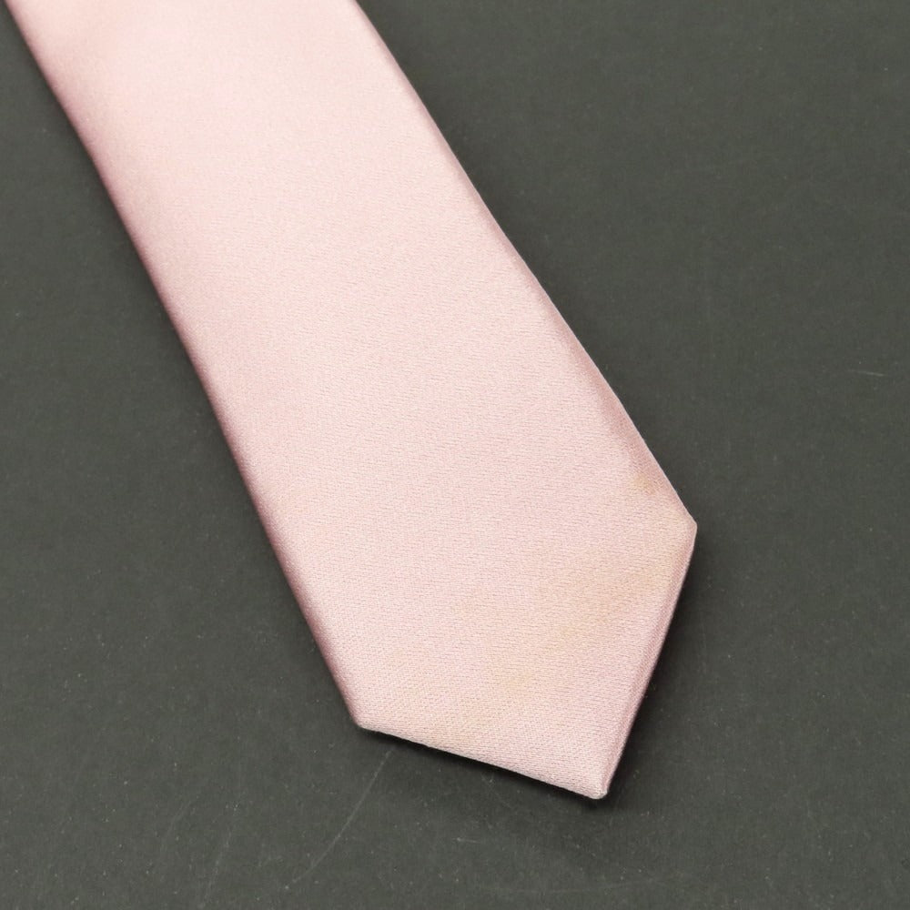 【中古】エルメネジルドゼニア Ermenegildo Zegna LIMITED EDITION for SHINJUKU シルク 桜柄×無地 切り替え ネクタイ ネイビーxピンク【 状態ランクC 】【 メンズ 】