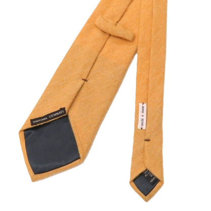 【中古】サルトリア ジェンマーティ SARTORIA GEMMATI カシミヤウール 無地ネクタイ オレンジベージュ【 状態ランクB 】【 メンズ 】