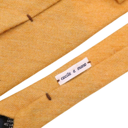 【中古】サルトリア ジェンマーティ SARTORIA GEMMATI カシミヤウール 無地ネクタイ オレンジベージュ【 状態ランクB 】【 メンズ 】