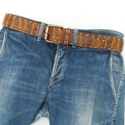 【中古】エトロ ETRO レザー ベルト ブラウン【サイズ90】【 状態ランクB 】【 メンズ 】