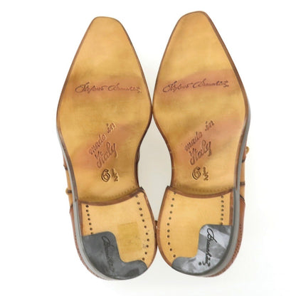 【中古】ステファノブランキーニ Stefano Branchini カーフ ドレスシューズ ブラウンxベージュ【サイズ6 1/2】【 状態ランクA 】【 メンズ 】