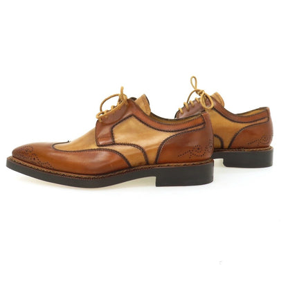 【中古】ステファノブランキーニ Stefano Branchini カーフ ドレスシューズ ブラウンxベージュ【サイズ6 1/2】【 状態ランクA 】【 メンズ 】