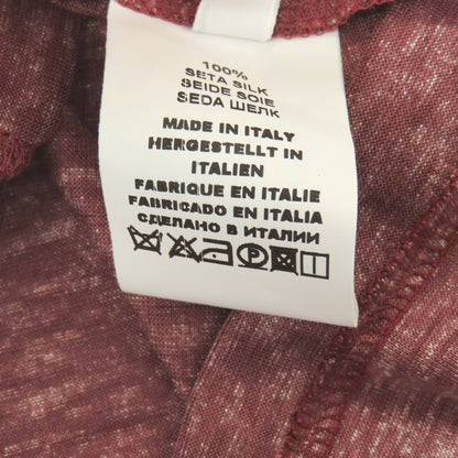 【中古】グランサッソ GRAN SASSO シルク クルーネック 半袖Ｔシャツ スモーキーレッド【サイズ54】【 状態ランクA 】【 メンズ 】