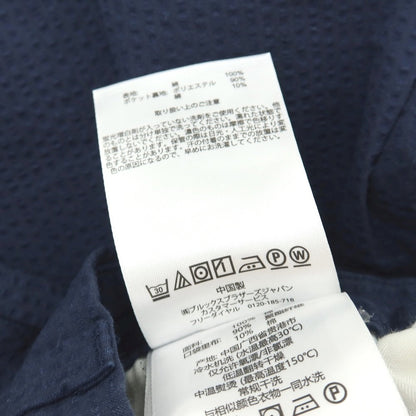 【中古】【未使用】ブルックスブラザーズ Brooks Brothers コットン シアサッカー カジュアルスラックスパンツ ネイビー【サイズ35】【 状態ランクS 】【 メンズ 】