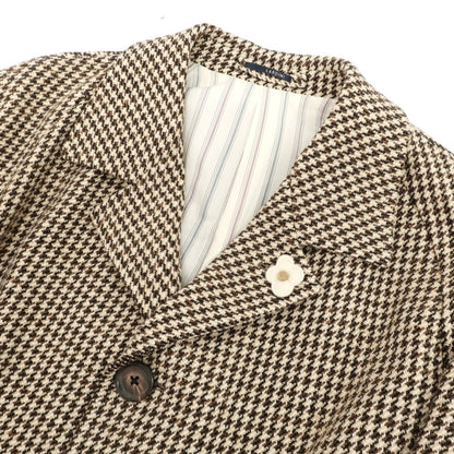 【中古】ラルディーニ LARDINI チェスターフィールドコート ブラウンxベージュ【サイズ44 7REG】【 状態ランクB 】【 メンズ 】