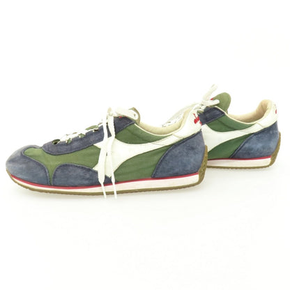 【中古】ディアドラ Diadora USED加工 キャンバス スエード スニーカー ネイビーxオリーブ【サイズ25】【 状態ランクC 】【 メンズ 】