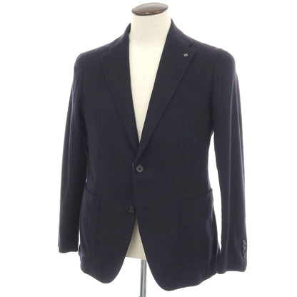 【中古】タリアトーレ TAGLIATORE カシミヤ 2つボタン テーラードジャケット ネイビー【サイズ50】【 状態ランクC 】【 メンズ 】