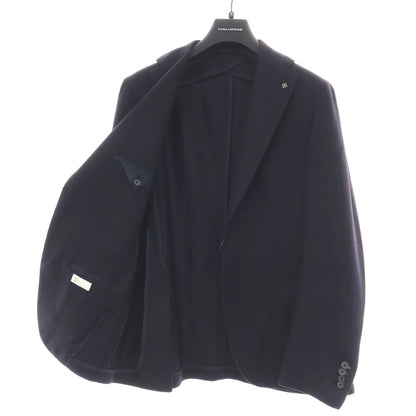 【中古】タリアトーレ TAGLIATORE カシミヤ 2つボタン テーラードジャケット ネイビー【サイズ50】【 状態ランクC 】【 メンズ 】