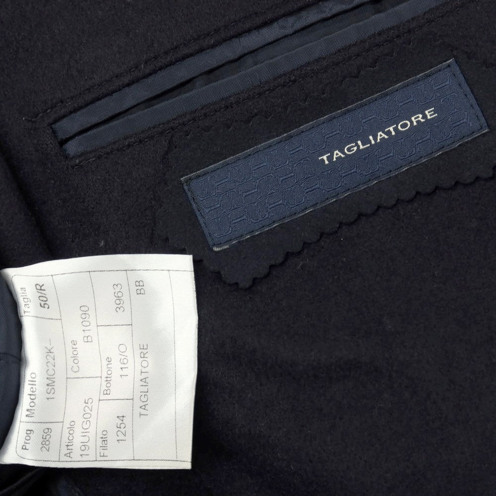 【中古】タリアトーレ TAGLIATORE カシミヤ 2つボタン テーラードジャケット ネイビー【サイズ50】【 状態ランクC 】【 メンズ 】