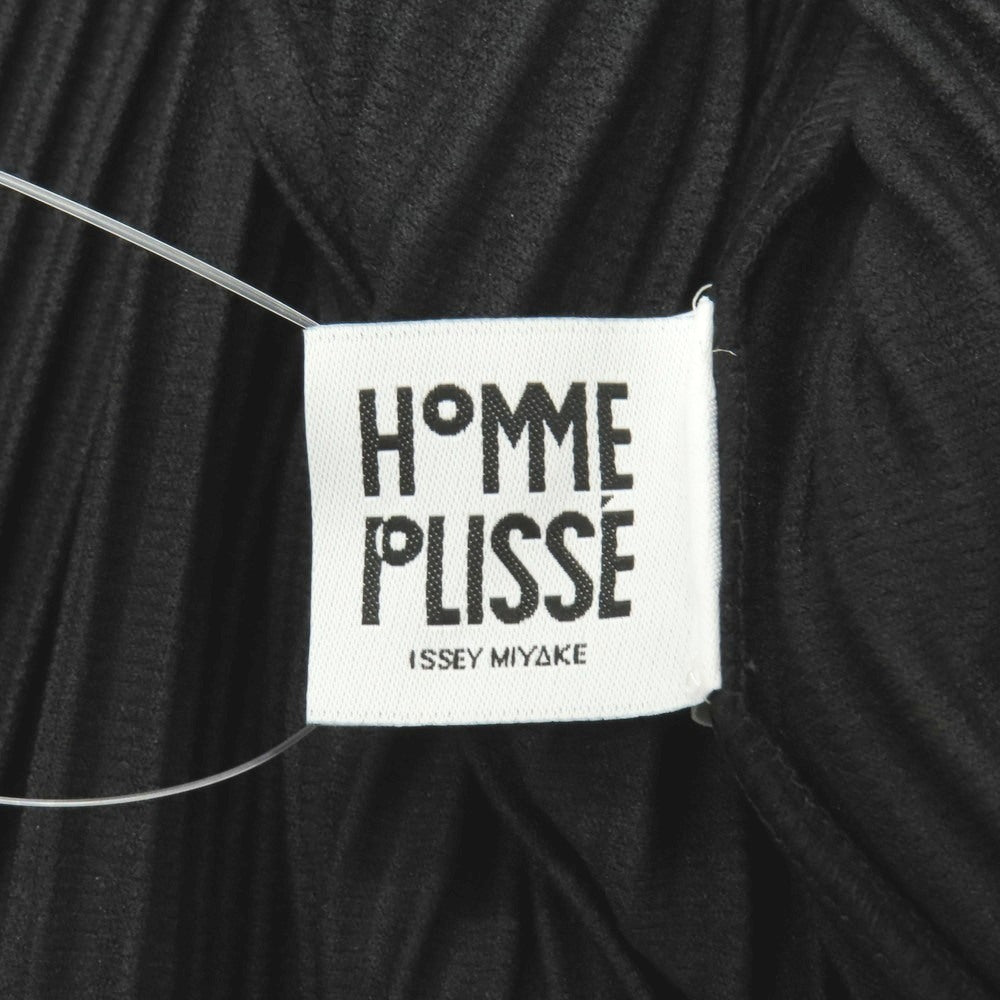 【中古】オム プリッセ イッセイミヤケ HOMME PLISSE ISSEY MIYAKE ポリエステル プリーツ ノースリーブカットソー ブラック【サイズ2】【 状態ランクB 】【 メンズ 】