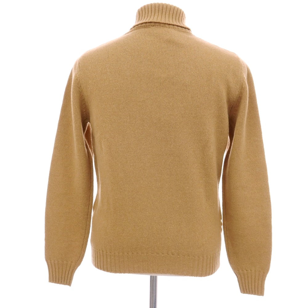 【新品】ミダ M.I.D.A. ウールナイロン タートルネック プルオーバーニット キャメルベージュ【サイズ46/XS】【 状態ランクN 】【 メンズ 】