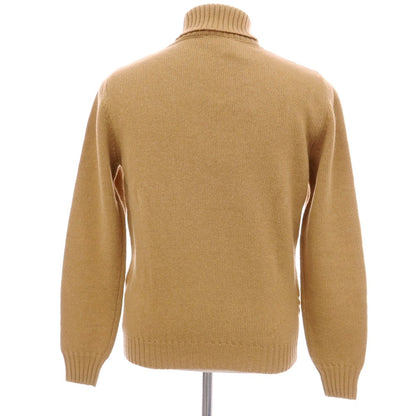 【新品】ミダ M.I.D.A. ウールナイロン タートルネック プルオーバーニット キャメルベージュ【サイズ46/XS】【 状態ランクN 】【 メンズ 】