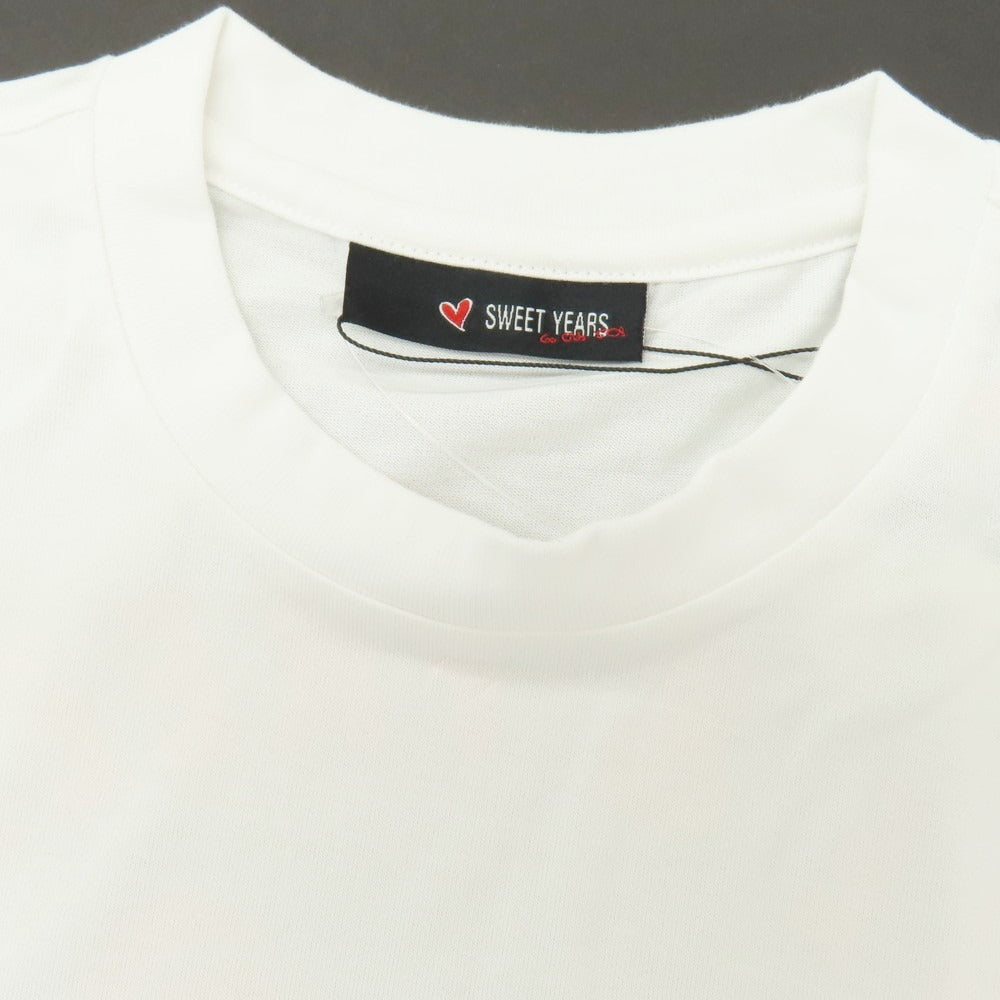 【新品アウトレット】スイートイヤーズ SWEET YEARS コットン クルーネック 半袖Ｔシャツ ホワイト【サイズS】【 状態ランクN- 】【 メンズ 】