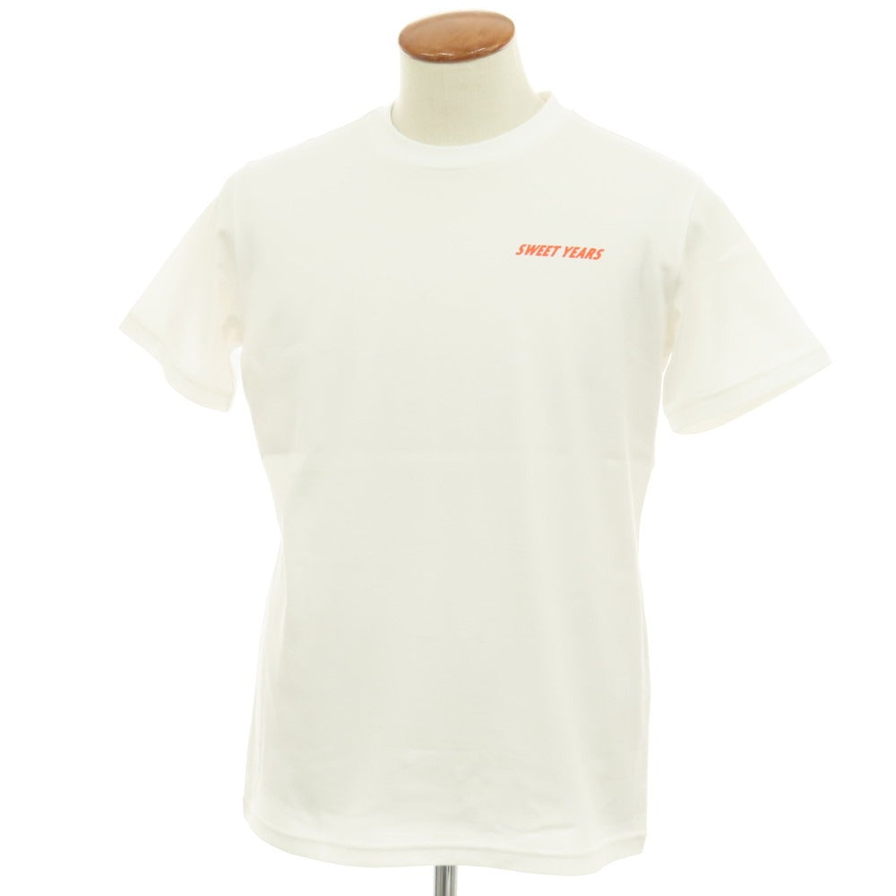 【新品】スイートイヤーズ SWEET YEARS コットン クルーネック 半袖Ｔシャツ ホワイト【サイズM】【 状態ランクN 】【 メンズ 】