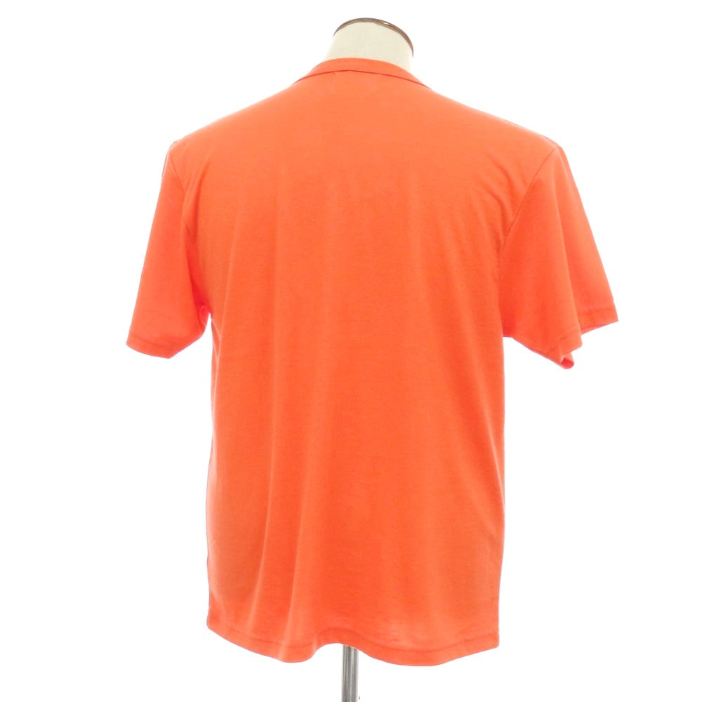 【新品】アップサイクル Upcycle ポリエステルコットン クルーネック 半袖Ｔシャツ オレンジ【サイズL】【 状態ランクN 】【 メンズ 】