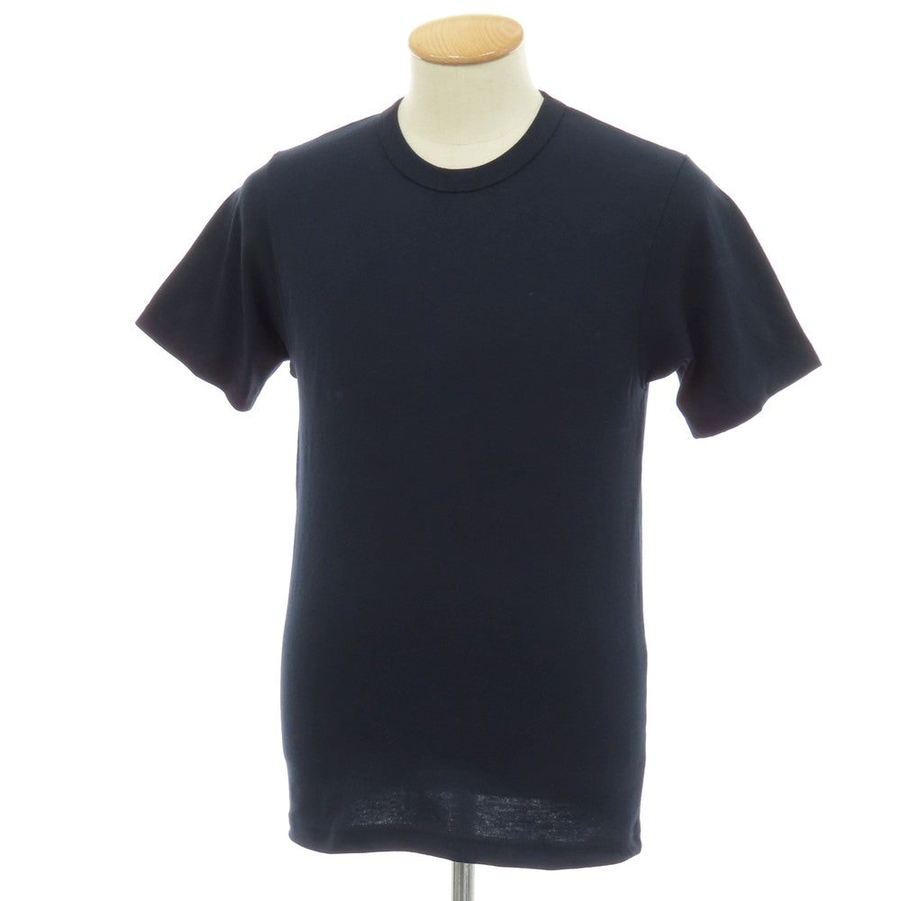 【新品】アップサイクル Upcycle ポリエステルコットン クルーネック 半袖Ｔシャツ ネイビー【サイズS】【 状態ランクN 】【 メンズ 】