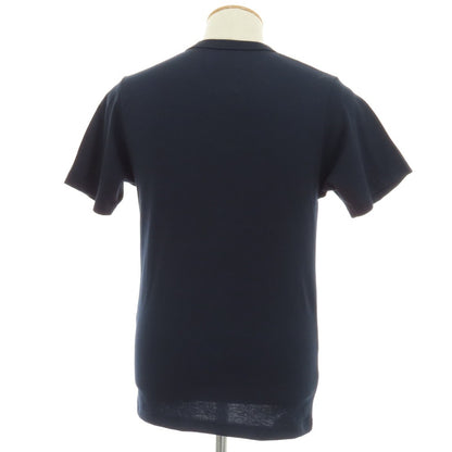 【新品】アップサイクル Upcycle ポリエステルコットン クルーネック 半袖Ｔシャツ ネイビー【サイズS】【 状態ランクN 】【 メンズ 】