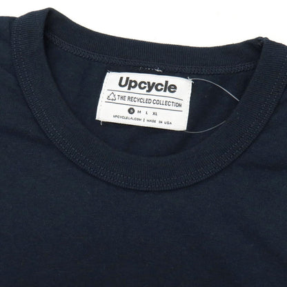 【新品】アップサイクル Upcycle ポリエステルコットン クルーネック 半袖Ｔシャツ ネイビー【サイズS】【 状態ランクN 】【 メンズ 】