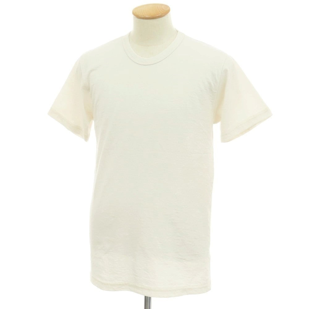 【新品】アップサイクル Upcycle ポリエステルコットン クルーネック 半袖Ｔシャツ オフホワイト【サイズS】【 状態ランクN 】【 メンズ 】