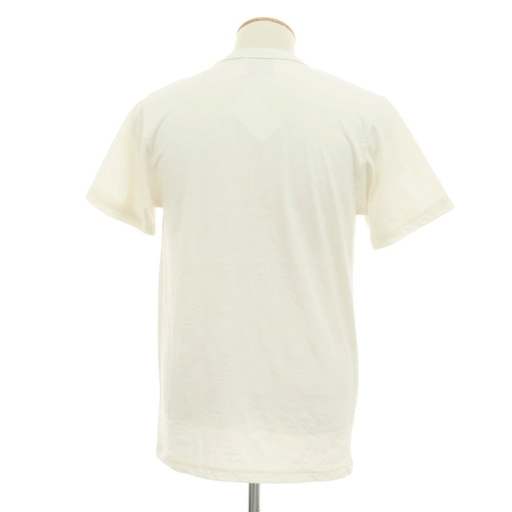 【新品】アップサイクル Upcycle ポリエステルコットン クルーネック 半袖Ｔシャツ オフホワイト【サイズS】【 状態ランクN 】【 メンズ 】