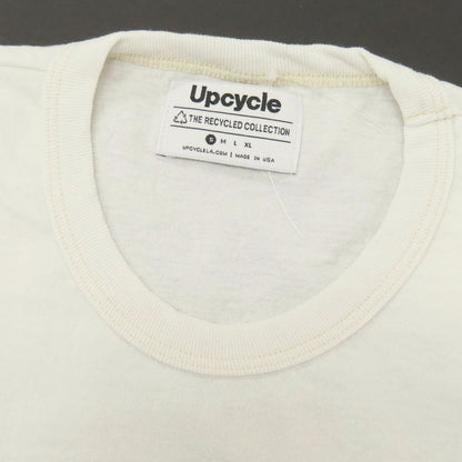 【新品】アップサイクル Upcycle ポリエステルコットン クルーネック 半袖Ｔシャツ オフホワイト【サイズS】【 状態ランクN 】【 メンズ 】