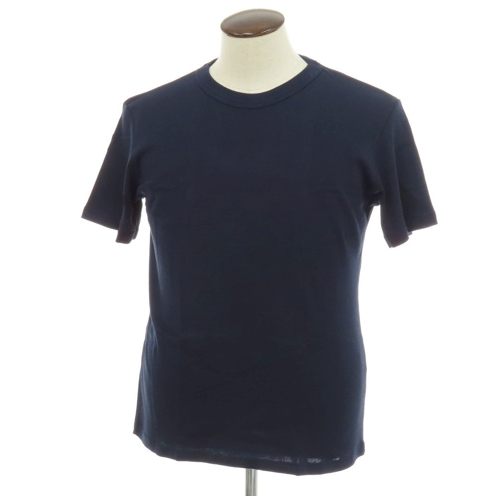 【新品】メゾン コルニション MAISON CORNICHON コットン クルーネック 半袖Ｔシャツ ネイビー【サイズ3】【 状態ランクN 】【 メンズ 】