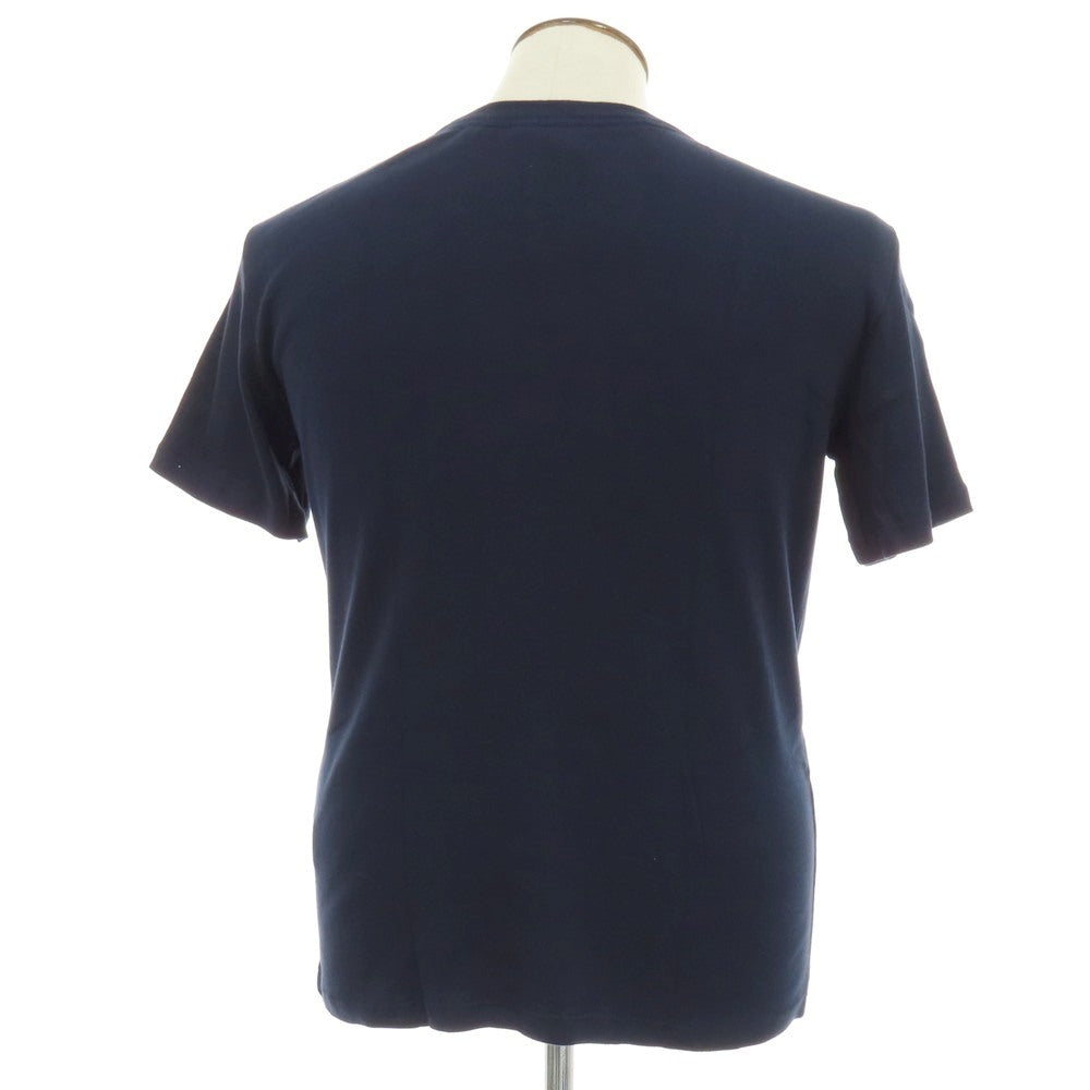 【新品】メゾン コルニション MAISON CORNICHON コットン クルーネック 半袖Ｔシャツ ネイビー【サイズ3】【 状態ランクN 】【 メンズ 】