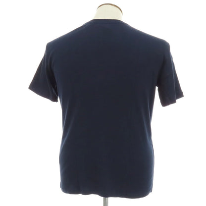 【新品】メゾン コルニション MAISON CORNICHON コットン クルーネック 半袖Ｔシャツ ネイビー【サイズ3】【 状態ランクN 】【 メンズ 】
