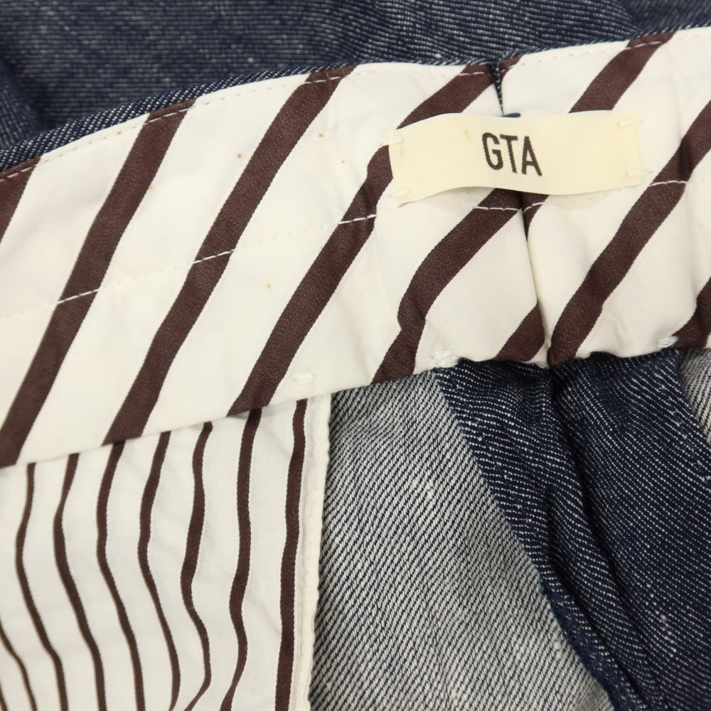 【新品アウトレット】ジーティーアー G.T.A HERRICK ストレッチ コットンリネン カジュアルスラックスパンツ ネイビー【サイズ52】【 状態ランクN- 】【 メンズ 】