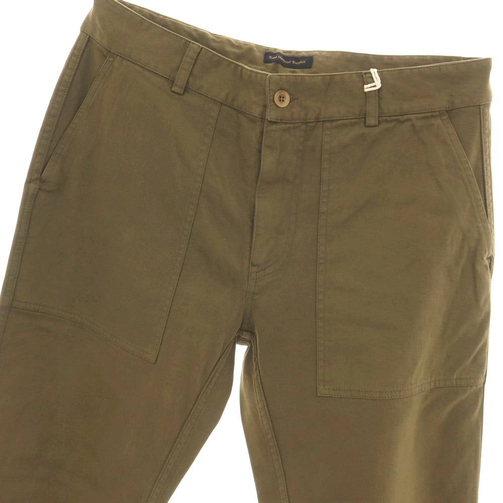 【新品アウトレット】イーストハーバーサープラス East Harbour Surplus コットン ベイカーパンツ ワークパンツ オリーブ【サイズ50】【 状態ランクN- 】【 メンズ 】