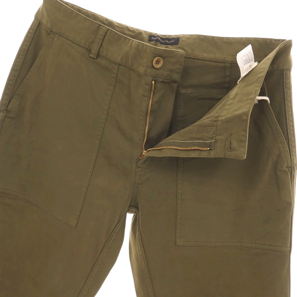 【新品アウトレット】イーストハーバーサープラス East Harbour Surplus コットン ベイカーパンツ ワークパンツ オリーブ【サイズ50】【 状態ランクN- 】【 メンズ 】