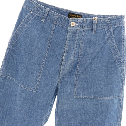 【新品アウトレット】イーストハーバーサープラス East Harbour Surplus コットン ベイカーパンツ ワークパンツ ブルー【サイズ48】【 状態ランクN- 】【 メンズ 】