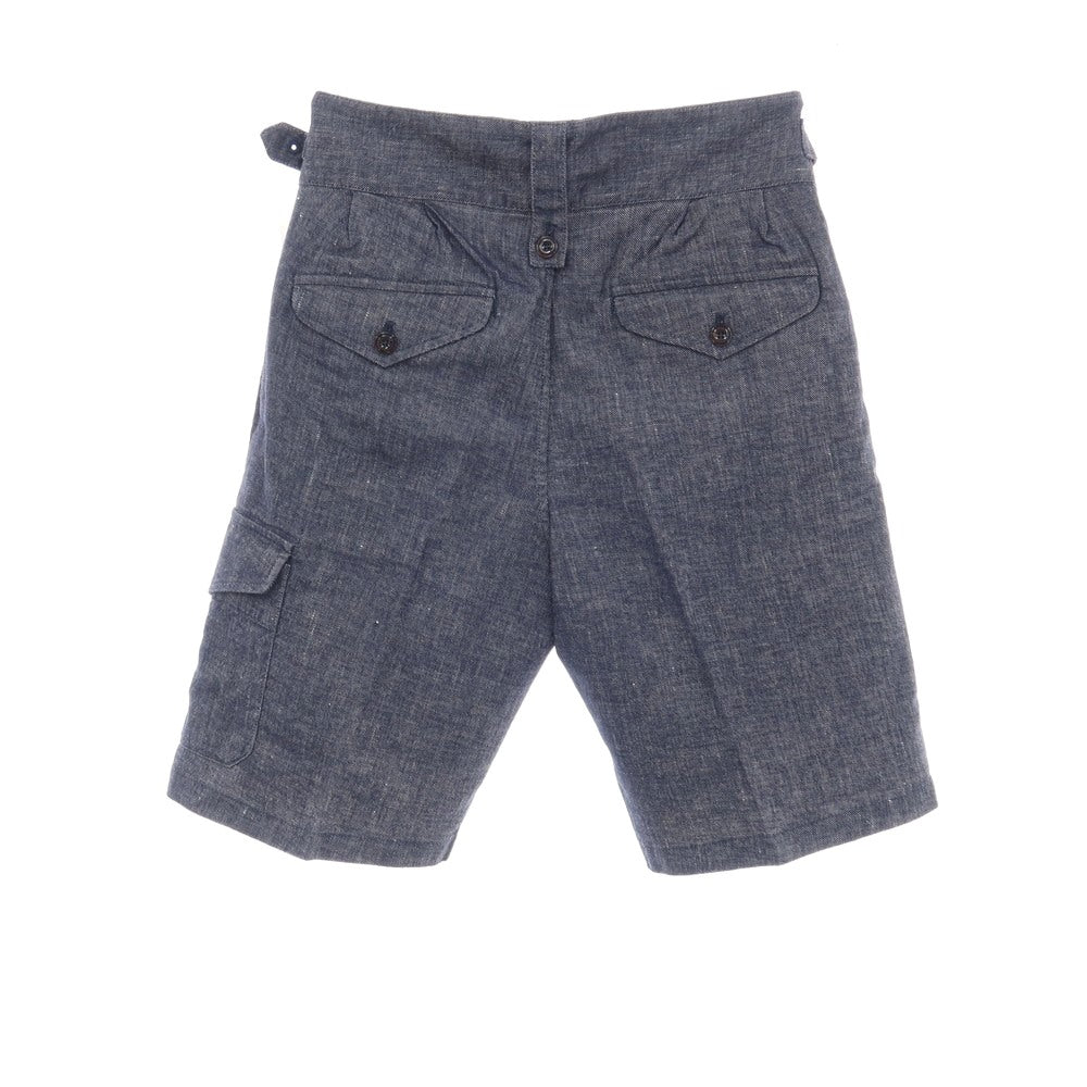 【新品】ジーティーアー G.T.A GHURKA SHORT ストレッチ コットンリネン グルカ ショートパンツ ネイビー【サイズ42】【 状態ランクN 】【 メンズ 】