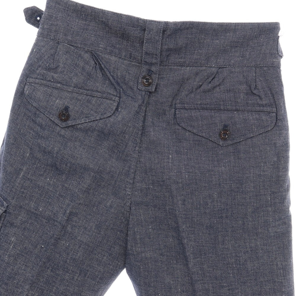 【新品】ジーティーアー G.T.A GHURKA SHORT ストレッチ コットンリネン グルカ ショートパンツ ネイビー【サイズ42】【 状態ランクN 】【 メンズ 】