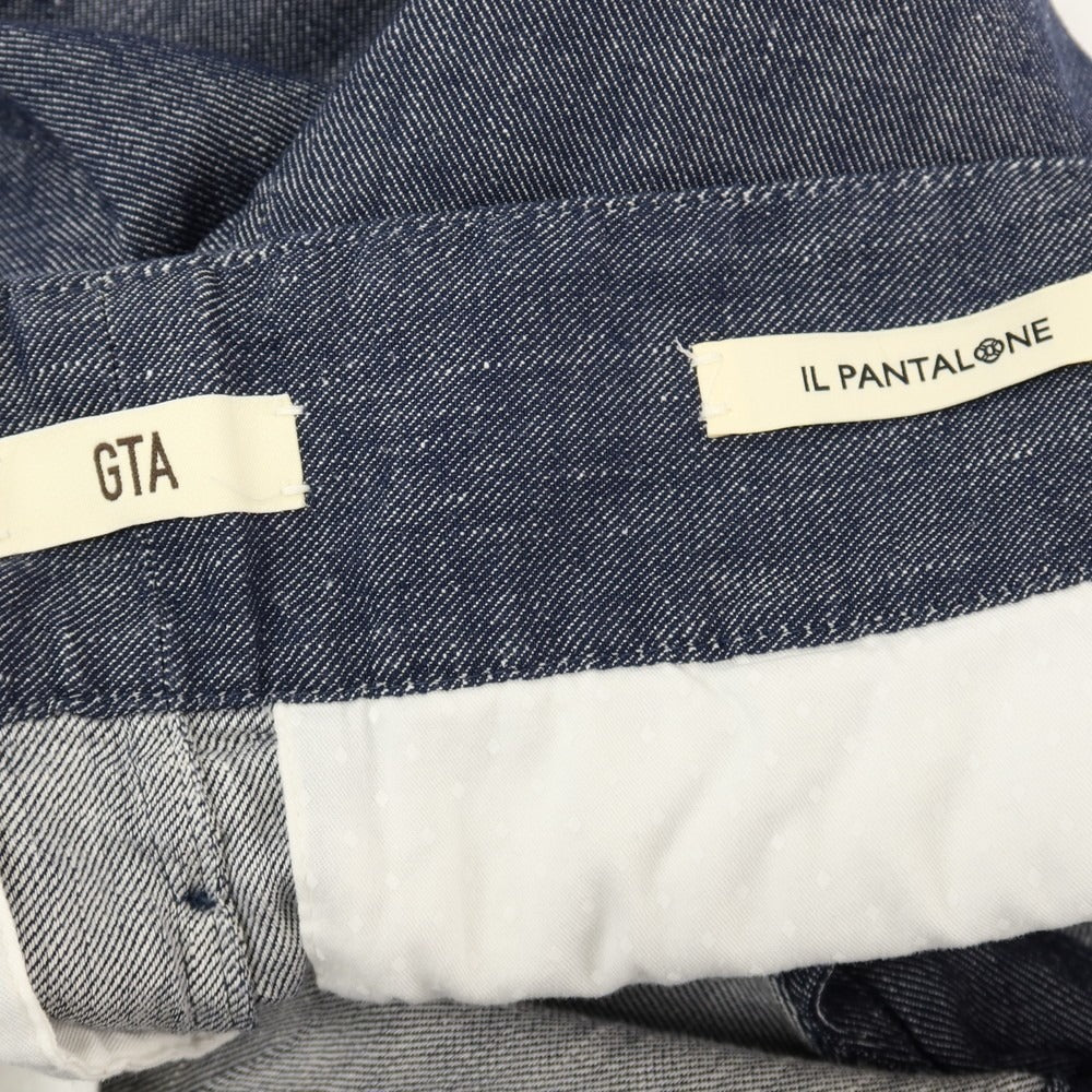 【新品】ジーティーアー G.T.A GHURKA SHORT ストレッチ コットンリネン グルカ ショートパンツ ネイビー【サイズ42】【 状態ランクN 】【 メンズ 】
