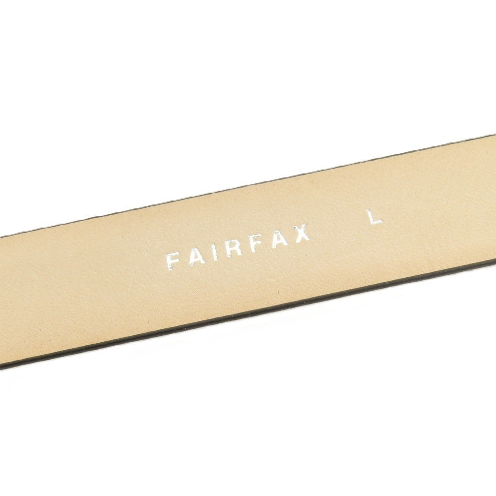【新品】フェアファクス FAIRFAX スエード レザー ベルト ブラックxシルバー【サイズL】【 状態ランクN 】【 メンズ 】