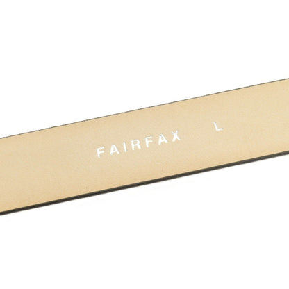 【新品】フェアファクス FAIRFAX スエード レザー ベルト ブラックxシルバー【サイズL】【 状態ランクN 】【 メンズ 】
