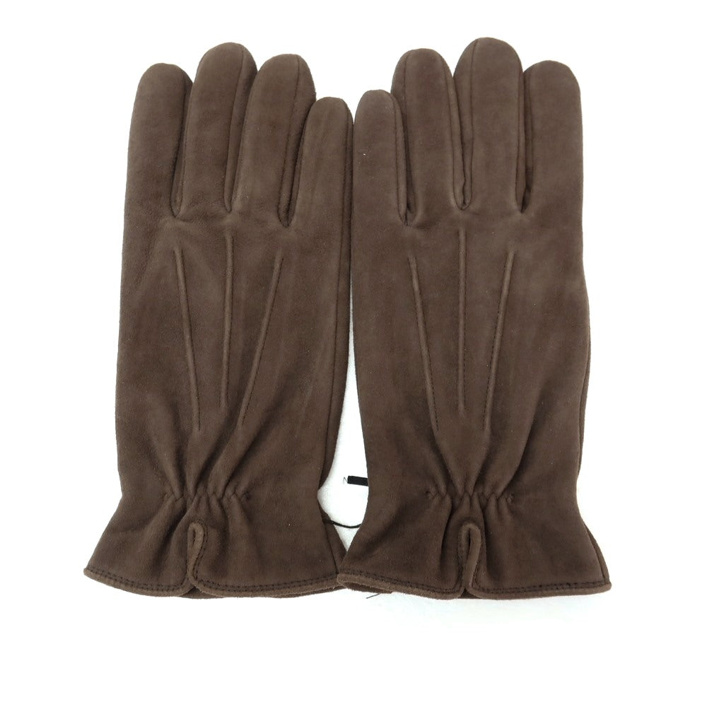 【新品】サウスコム SOUTHCOMBE スエード レザー ブラッシュドシンセティックフリースライニング 手袋 グローブ ダークブラウン【サイズ8】【 状態ランクN 】【 メンズ 】