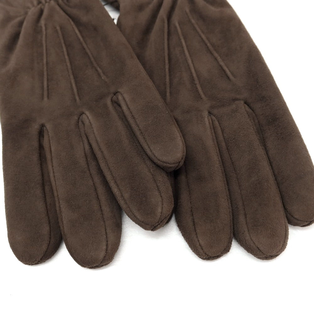 【新品】サウスコム SOUTHCOMBE スエード レザー ブラッシュドシンセティックフリースライニング 手袋 グローブ ダークブラウン【サイズ8】【 状態ランクN 】【 メンズ 】