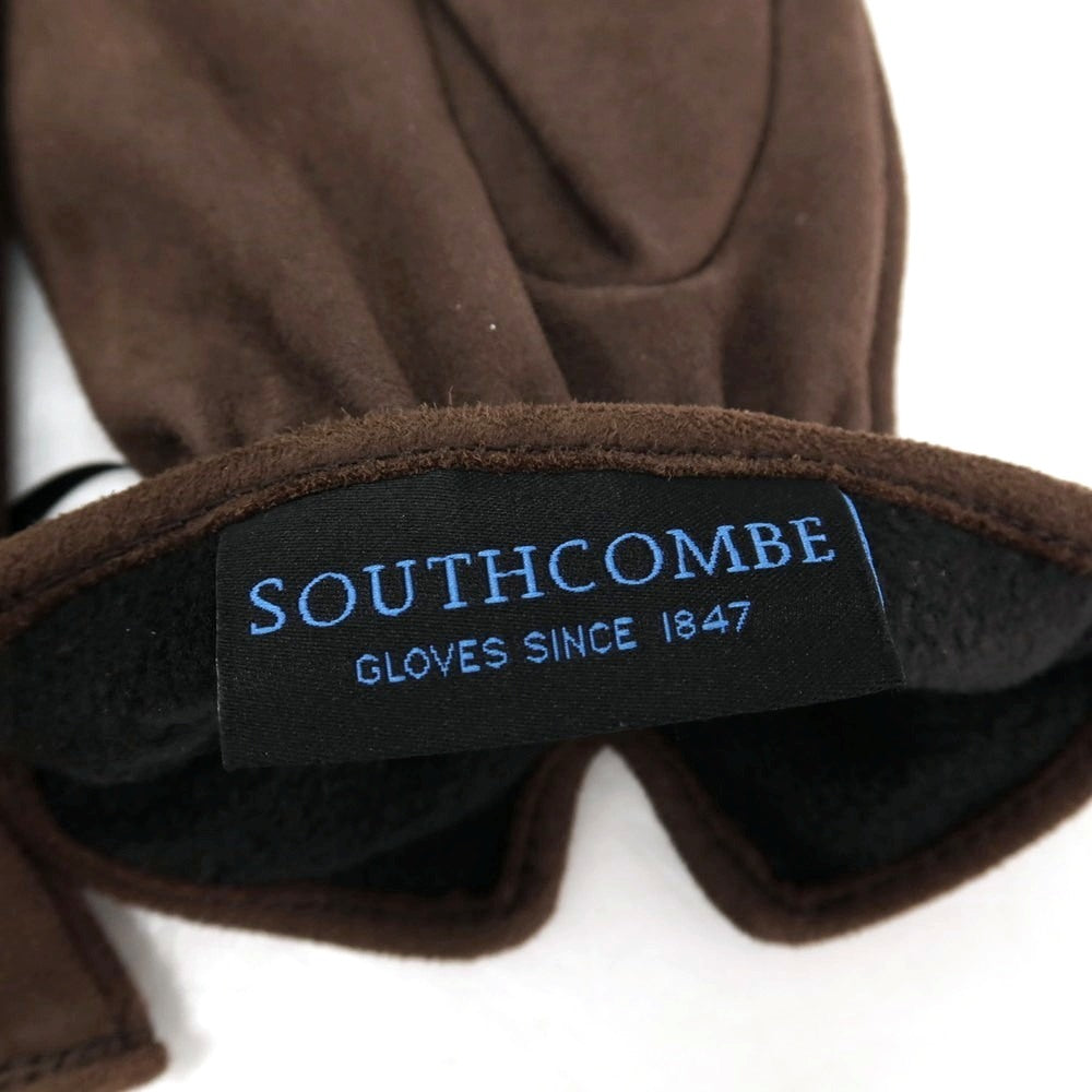 【新品】サウスコム SOUTHCOMBE スエード レザー ブラッシュドシンセティックフリースライニング 手袋 グローブ ダークブラウン【サイズ8】【 状態ランクN 】【 メンズ 】
